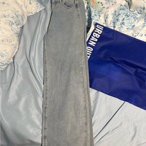 Princess Polly Gray Straight Leg Denim